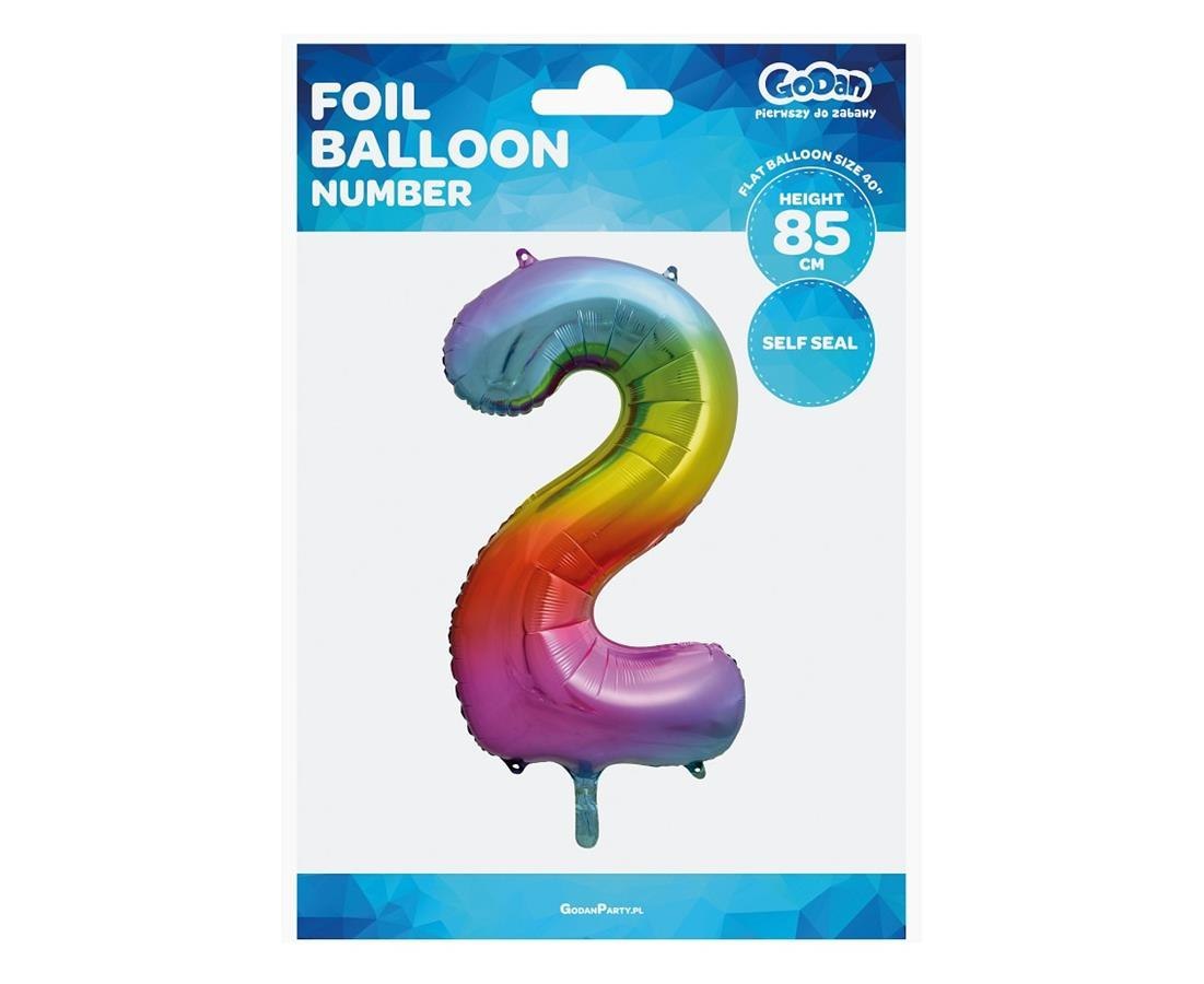 GLOBO SIGUE 85CM 2 ARCOIRIS GO PBH GODAN